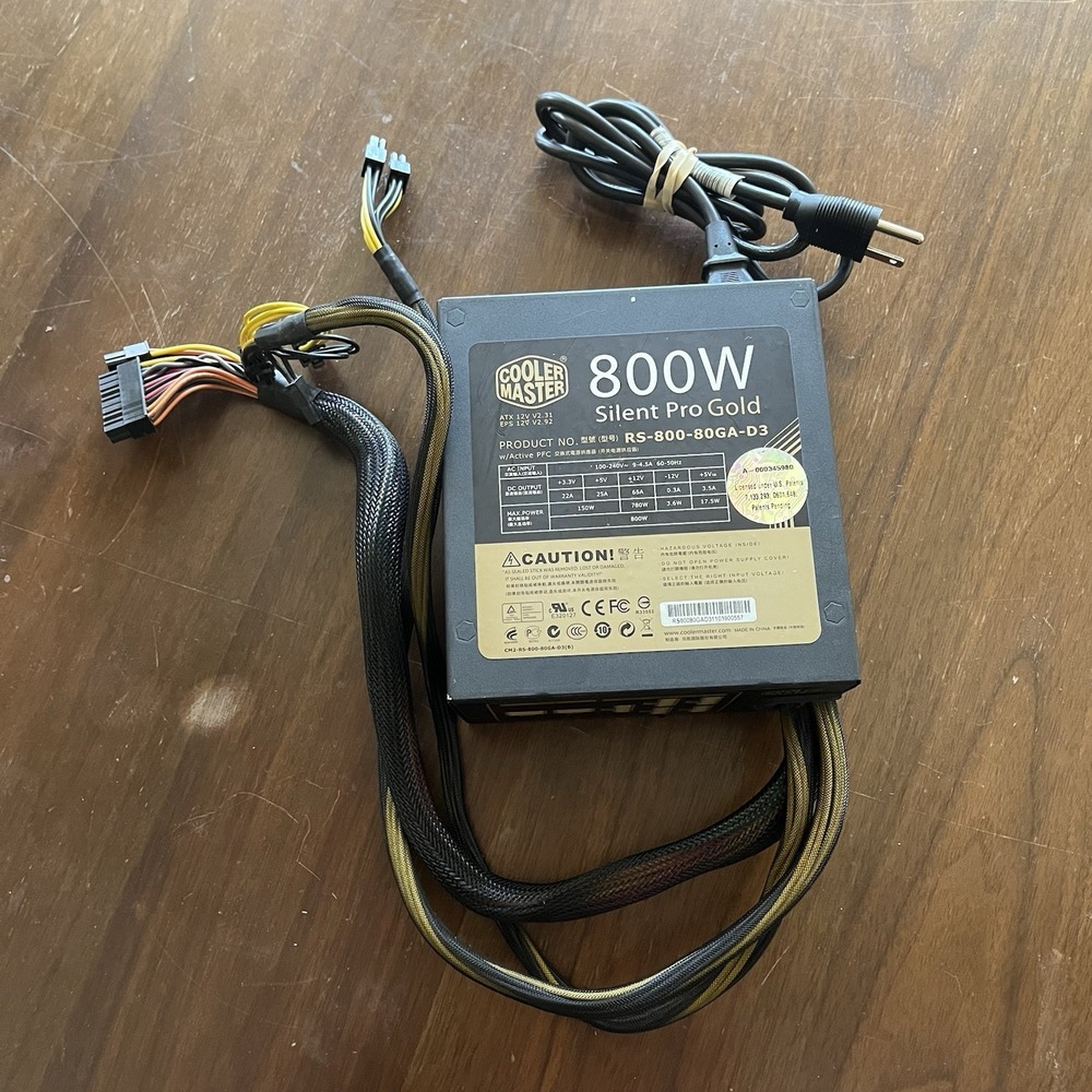 Cooler Master Silent Pro Gold 800W RS-800-80GA-D3 Modular PSU